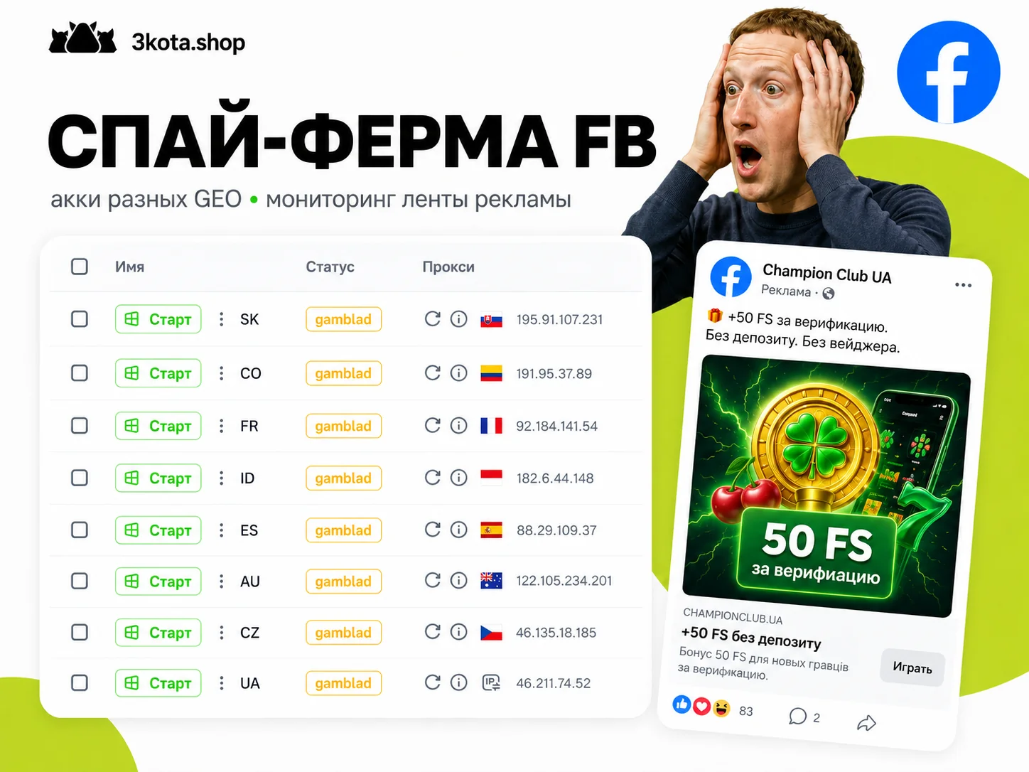 Что такое SPY-ферма из Facebook-аккаунтов. Зачем оно надо и как создать?